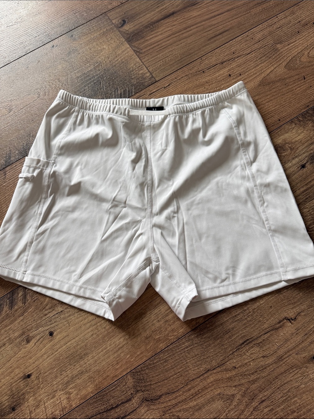 Women's White Athletic Shorts - Lightweight Active Fit